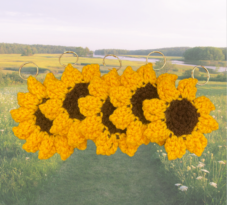 Sunflower Keychain